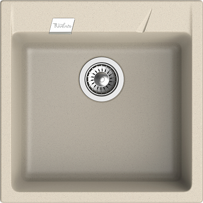 RIVELATO Мойка RAUM 50 1-чаша 500*510мм beige scuro арт. 400_400_2890604